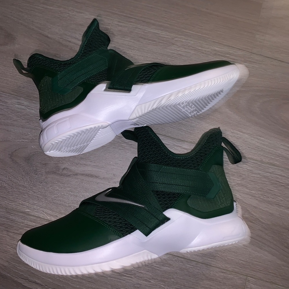 Nike Lebron 12 Soldier TB Mens Basketball Shoes AT3872-301 Green